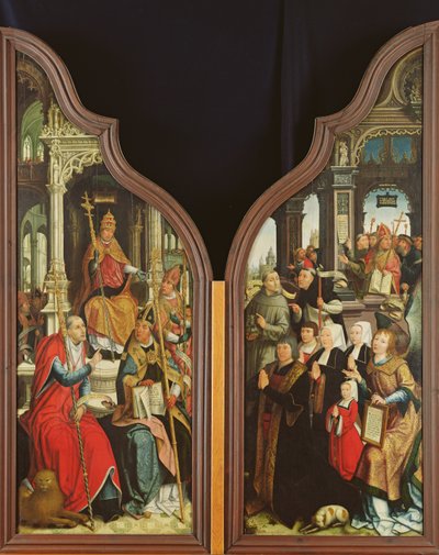 The Fathers of the Church and the Donors, from the Triptych of the Immaculate Conception by Jean the Elder Bellegambe